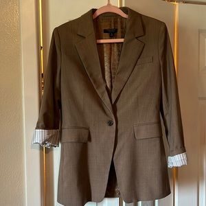 Linen blend blazer